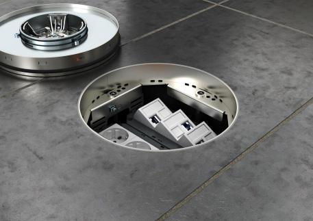 Kasete ar regulējamu augstumu caurulei, RKFR, nerūsošais tērauds 110 | 155 | 20 |  | R4